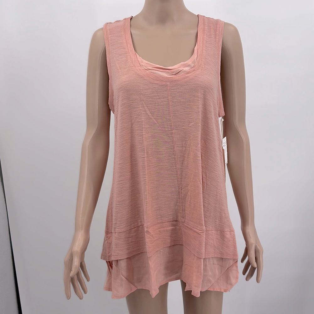 Two by Vince Camuto Coral Dusk Summer Breeze‎ Tank Sz Medium NWT